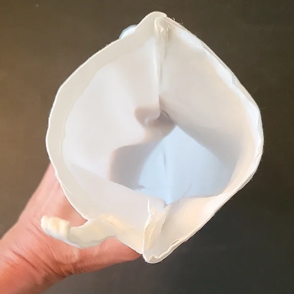 Elegant White Cotton Battenburg Christmas Stocking, Ready for Crafting! 12" - Picture 9 of 11